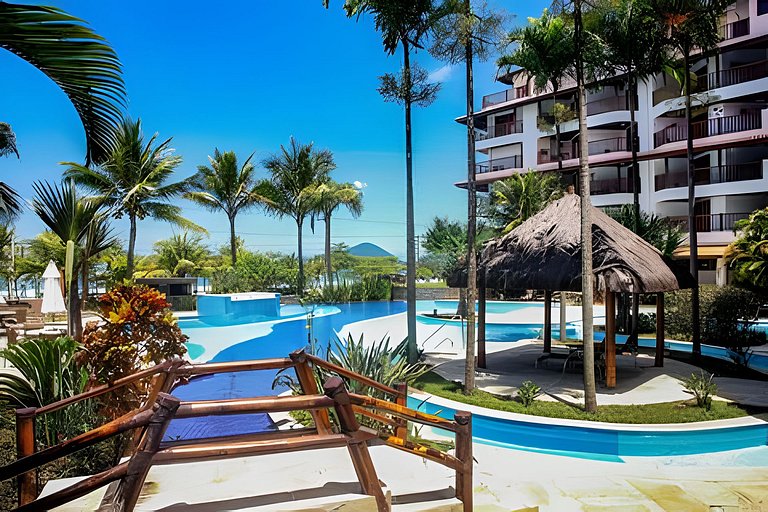 Frente ao mar na Praia Grande.