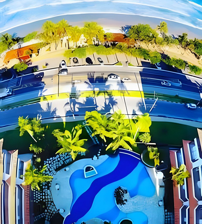 Frente ao mar na Praia Grande.