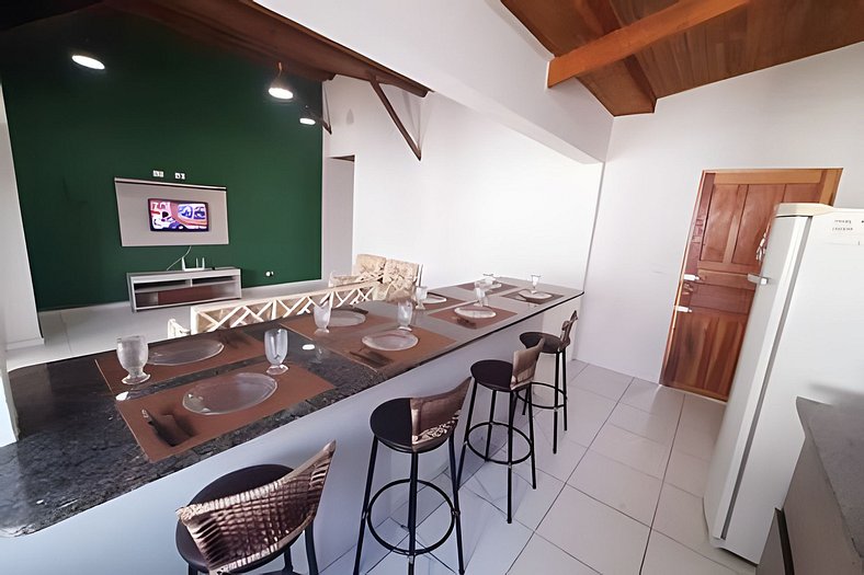 Casa 35 Praia Grande com piscina e 3 dormitórios