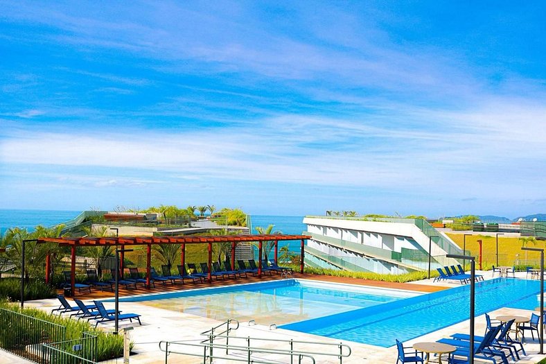 Resort frente ao mar apto 1222 DNA Praia Grande
